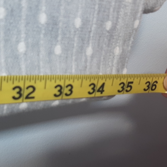 Gray w/white Polka Dot Hoodie dress - Picture 6 of 6